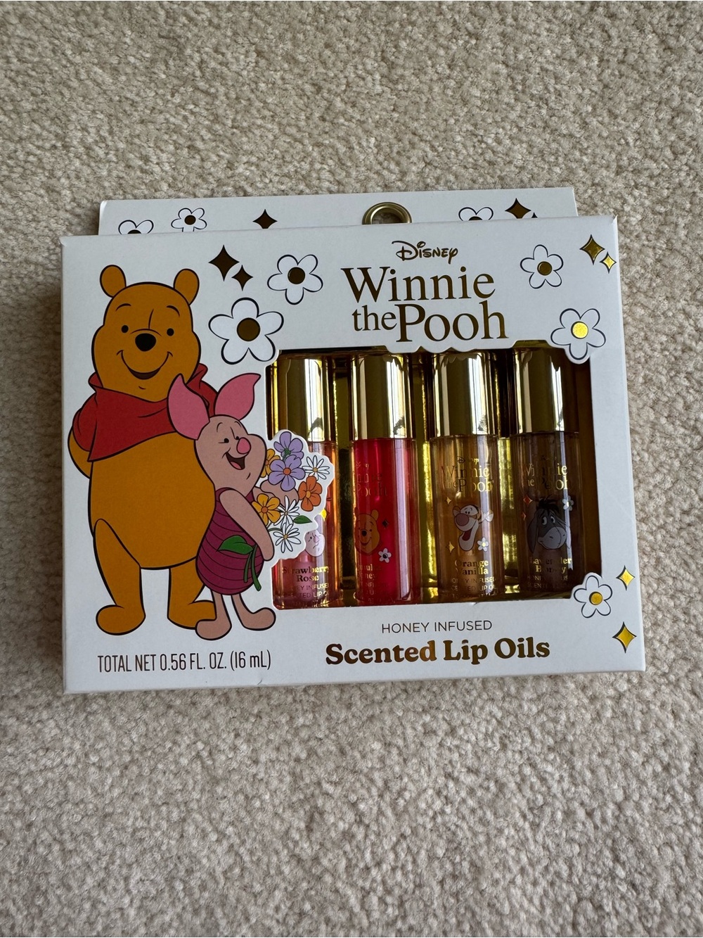 Disney Scented Lip Oils with Gold Accents - White and Gold